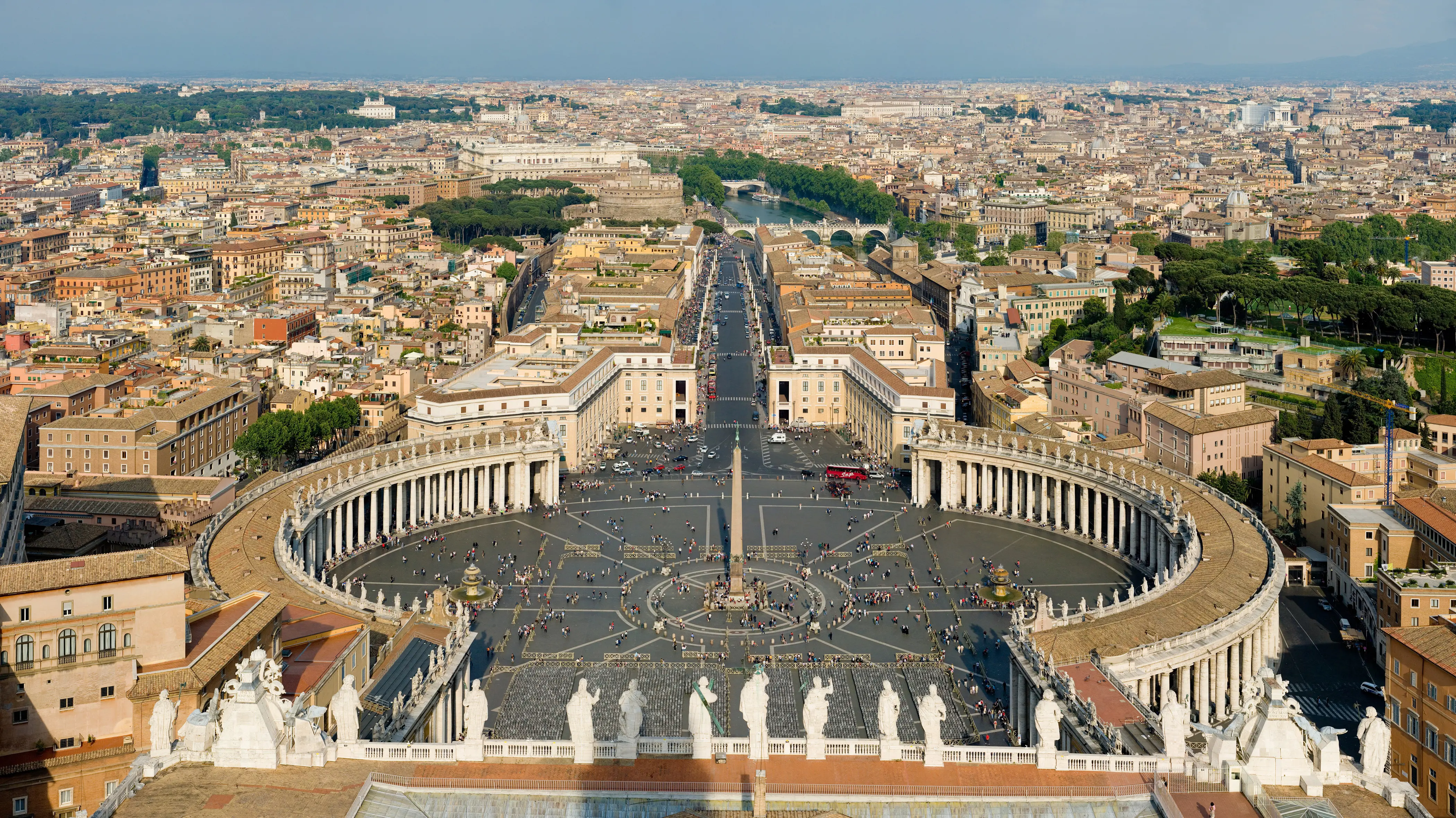 View of Rome from the Dome of St. Peter's Basilica