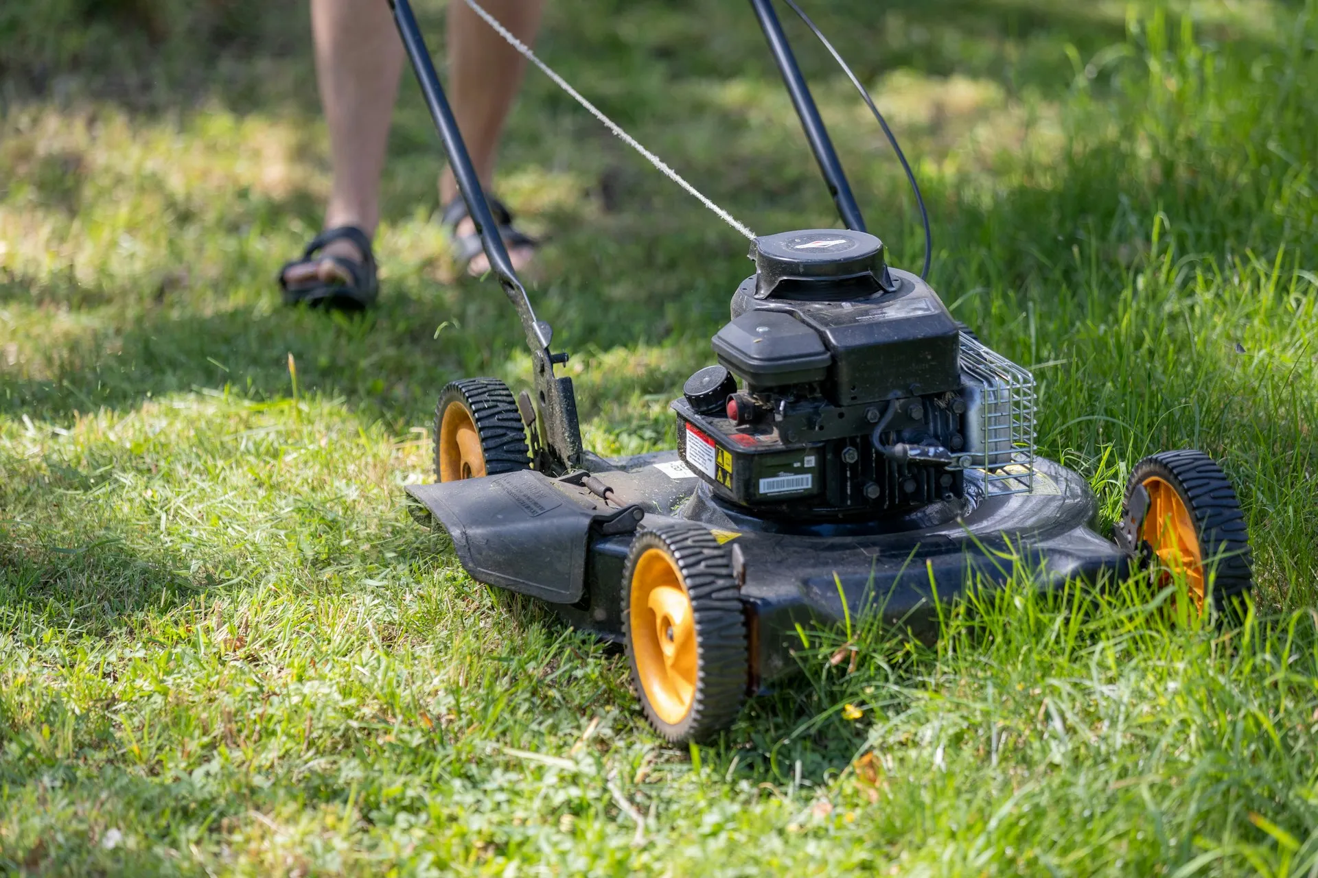 A lawn mower