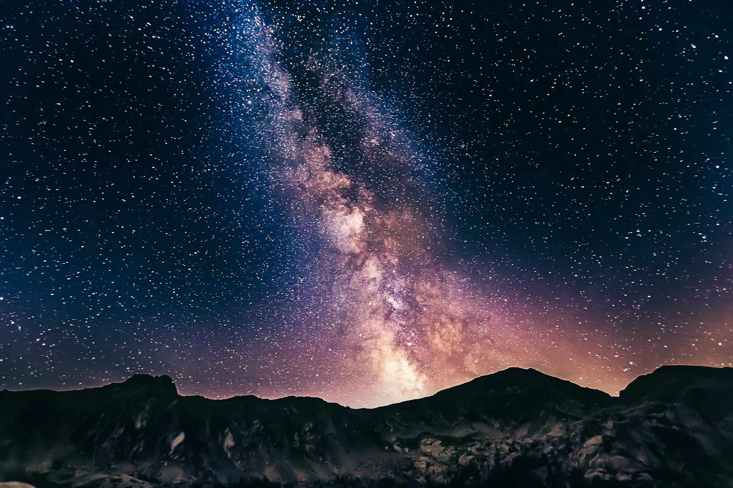 Milky Way on mountains
