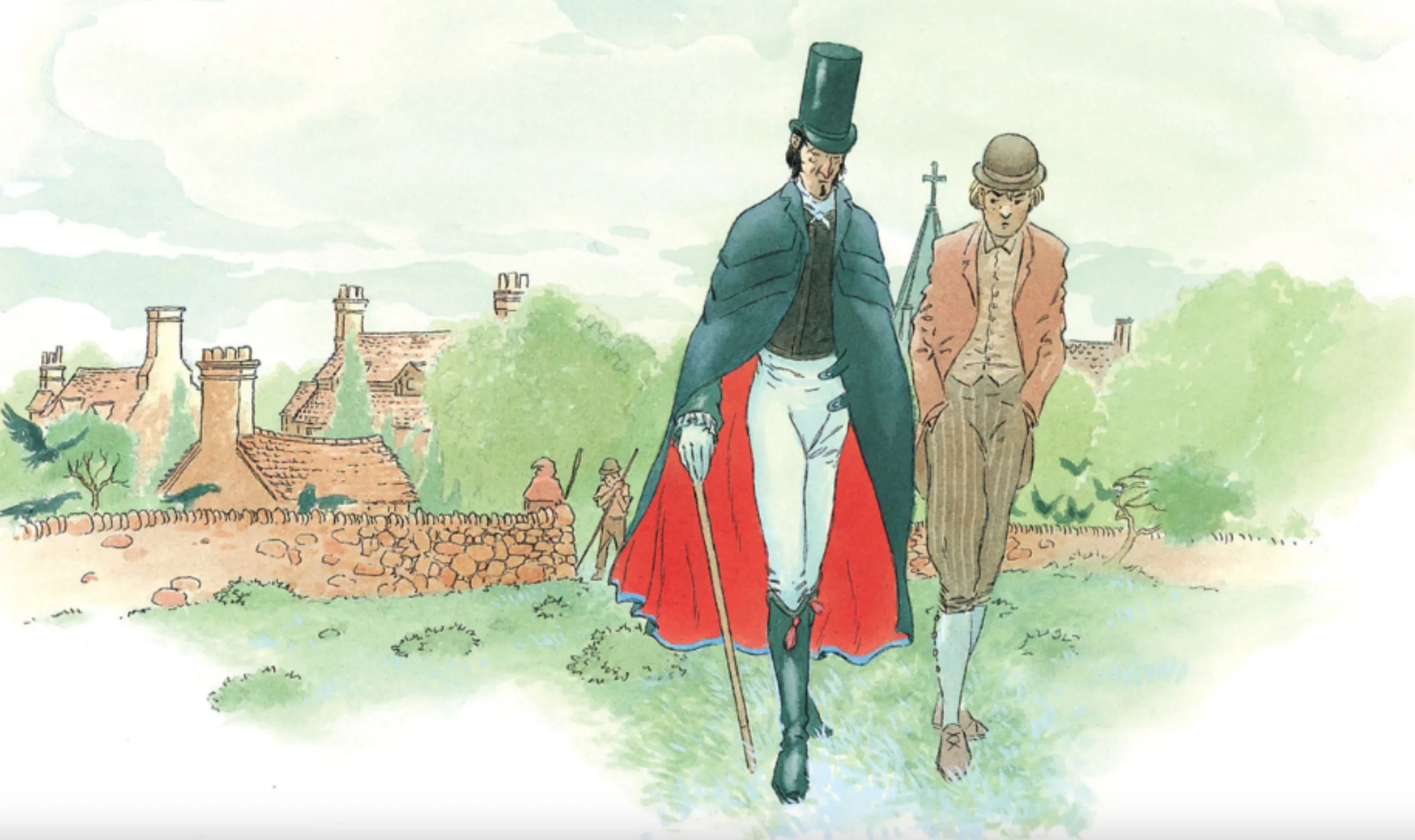 Dunstan and the tall gentleman