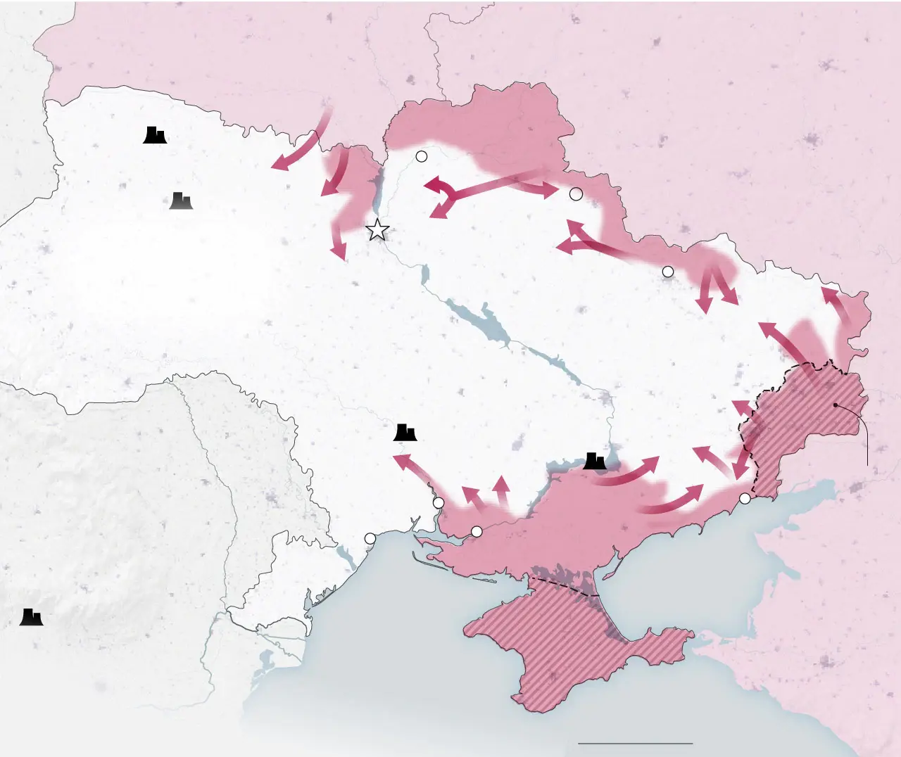 Map of the Russian invasion of Ukraine