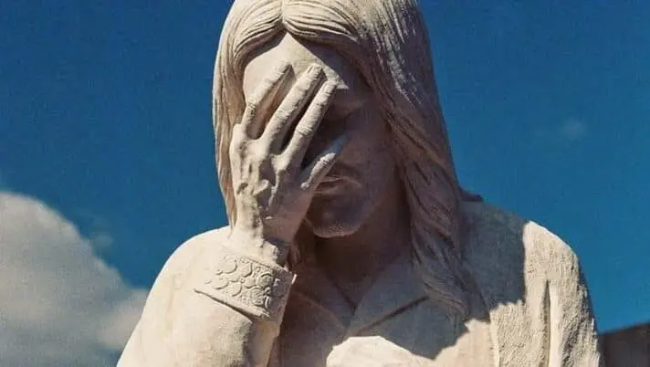 Jesus facepalm?