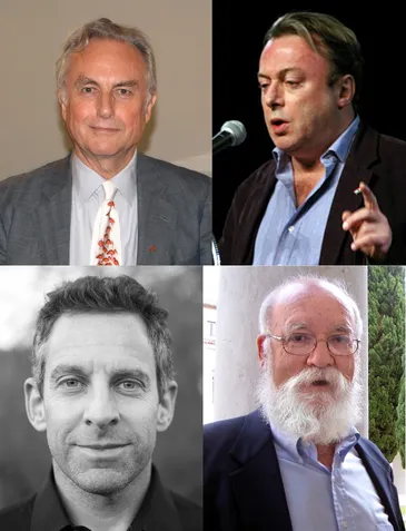 Richard Dawkins, Christopher Hitchens, Sam Harris, Daniel Dennett